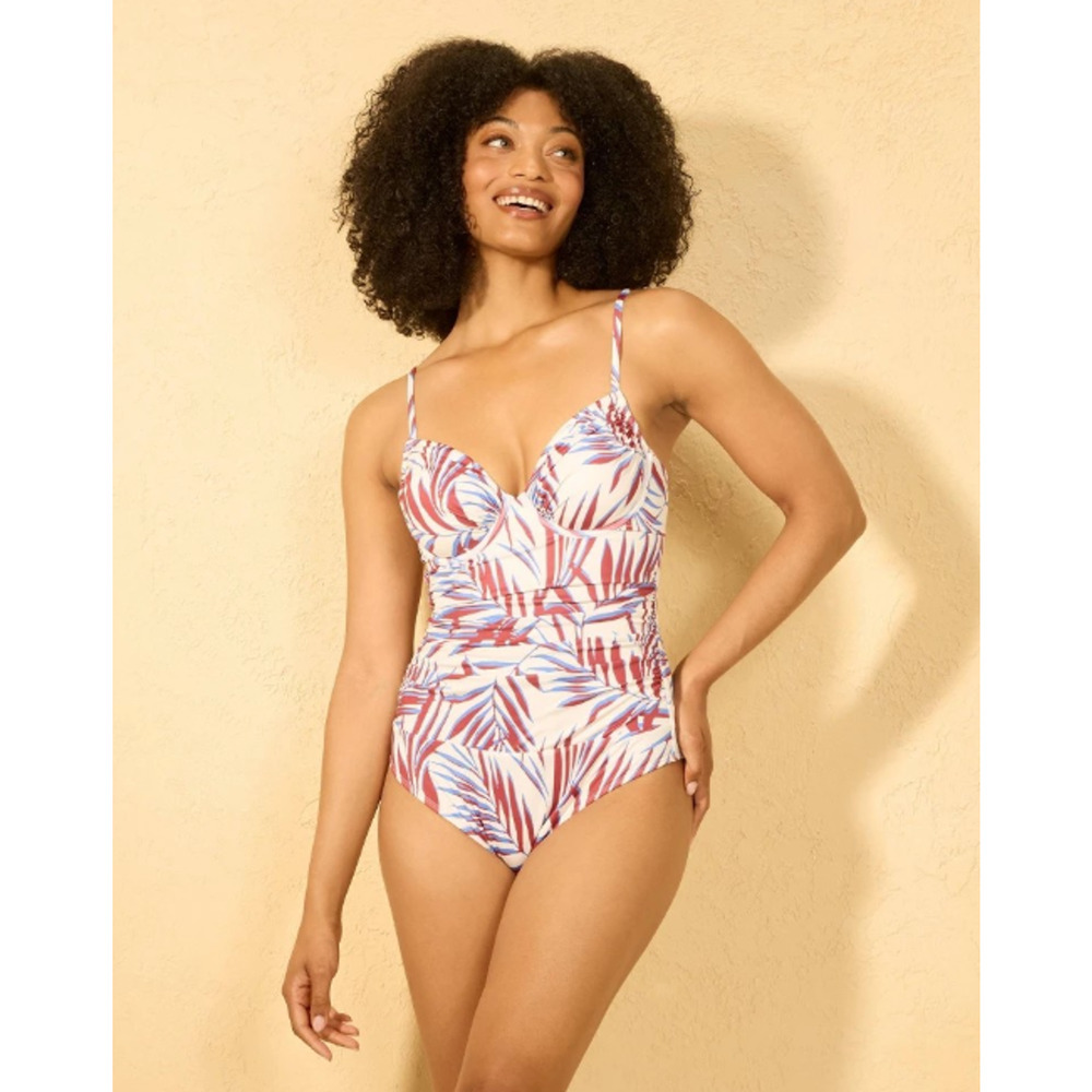 Women's Shirred Underwire Medium Coverage One Piece Swimsuit - Shade & Shore™ S